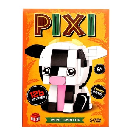 Constructor Pixi, cow, 126 parts-2