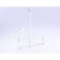 LED LED suspended Ambrella Light, Linetech, FL51688, 8XLED, 48 W, 3600LUM, 3000-6400K, white color