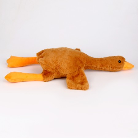 Soft toy "Goose", 70 cm, beige color-3