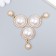 Decor for creativity Metal, plastic "Pearl in rhinestones with a suspension" Gold 3.5x2.3 cm