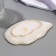 Ceramic “sea shell” sauce, 8 x 13 cm., 25 ml., White color
