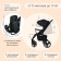 Stroller walking children's maxima (indigo), removable bumper, black color
