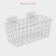 Basket on Velcro shade, 28.5 × 12 × 11.5 cm, white color