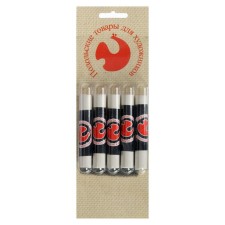 White sauce, set 5 pieces (length65 ± 1 mm; diameter 10.5 ± 0.6 mm), in the blister