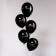 Latex ball 12 "HBD, pastel, set 50 pcs., Black color