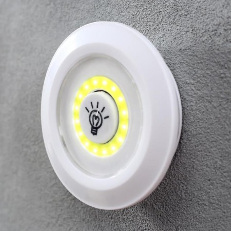 Nightlight with PDU 16042/1 LED from batteries 3AAA White 9x9x2 cm Risalux-3