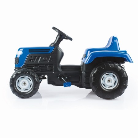 Pedal tractor DOLU RANCHERO, klaxon, blue color-1