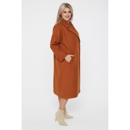 Female coat, size 56, orange color-2