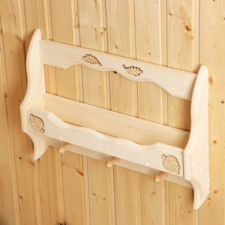Pan-layer "Wave", 3 hooks, linden, 53x37x9 cm-1