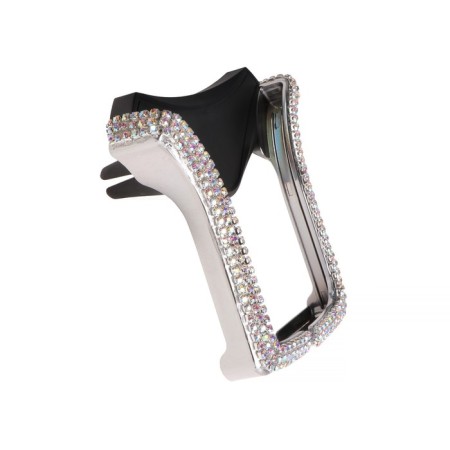 Phone holder in a deflector with rhinestones-1