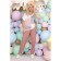 Female trousers, size 46, pink color