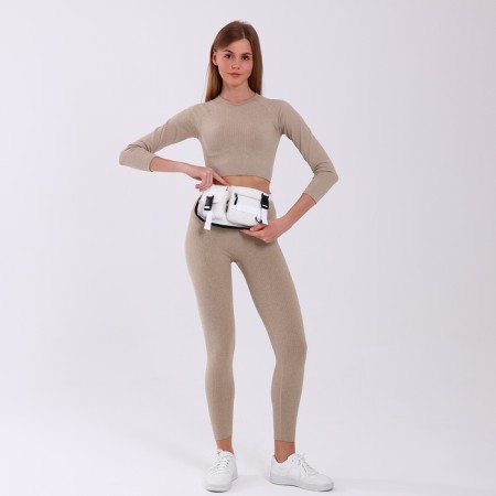 Board belt on a zipper, white color-5