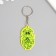 A keychain plastic reflective "small snake in the egg" 5.5x3.3 cm
