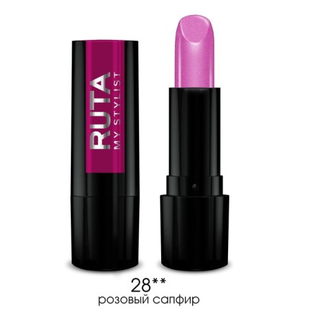 Lamp lipstick Ruta Glamor Lipstick, tone 28, pink sapphire