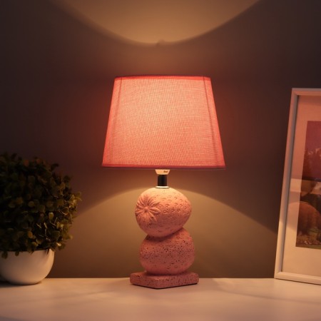 Table lamp "Nick" 1x40W E14 pink 20x20x34cm-1