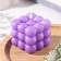 Figure Aromatic Candle "Babble Cube", 5.5x6 cm, lavender
