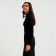 Women's turtleneck Minaku: Basic Line, black color, size 42