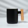 Ceramic mug “There is always time”, 400 ml, black color