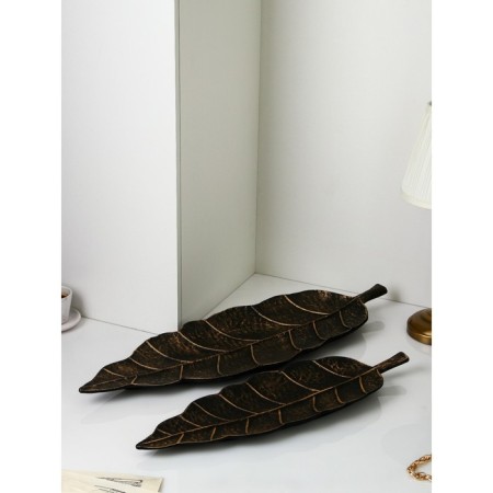 Set of Organizovov "Sheet No. 5", Polystone, 2 pcs, color copper-1
