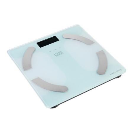 Floor Libra Homestar HS-6003, diagnostic, up to 180 kg, 2HAAA, glass, white