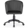 Computer chair thibault plastic/velor, black/graphite 60x60x81 cm