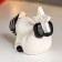 Souvenir Ceramics "Grandfather Frost, black striped cap, large star" 9,5x6.4x12.4 cm