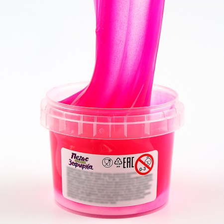 Slime "Zephar", the color is white and Magenta, 100 g-5