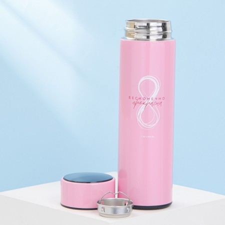 Thermos with the temperature indicator is “infinitely beautiful”, 500 ml, retains heat 8-10 hours-1