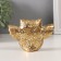 Souvenir Polystone "Golden Eagle Filin with spread wings" geometric. Patterns 11.5x3.2x7.8 cm 10323