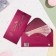 Money envelope "Happy Birthday!" embossing, pink background, 17x8 cm