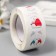 Stick Paper "White bears" d = 2.5 cm 500 pcs in a roll 3x6.5x6.5 cm