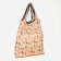 Household bag without fastening, folding, beige color