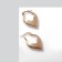 Earrings "Heart" miniature, color gold