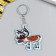 PVC keychain "Deer in garland" soft 5x5 cm