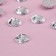 Rhinestones are sewing “circle”, from organic glass, d = 10 mm, 50 pcs, white color
