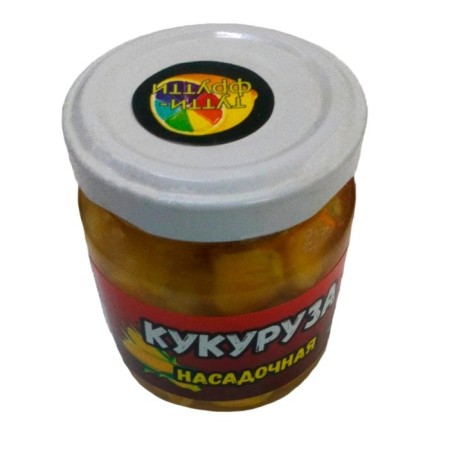 Corn "Tutti-Futti" No. 1, nozzle, in jars, glass, 110 ml