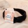 Hair rim "prestige" 3 cm, black metallic