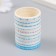 Adhesive tape Paper "Assorted drawings. Blue" set 10 pcs width 0.5 cm winding 2 m