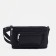 Zipper waist bag, external pocket, adjustable belt, black color