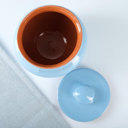 Set "Vyatka Ceramics Trio" 0.7lx3pcs + Grasp, Blue-2