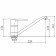 Fashun A4965 kitchen mixer, single -leaf, pour 220 mm, brass, chrome