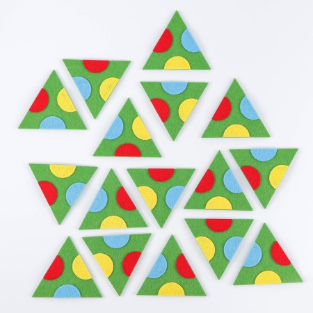 Accounts from felt “puzzle. Trimino "-3