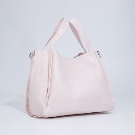 Bag Women's Tout on the button, a lightning cosmetic bag, beige color-2