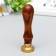Printing for wax with a wooden handle "Spermat in space" 9x3x3 cm
