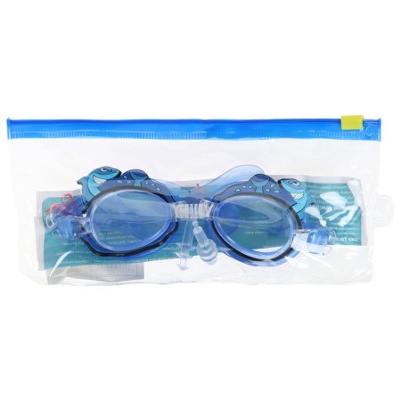 Glasses for swimming children's "shark", beryushi, blue color-1