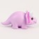 Miniature puppet "dinosaurus", set 2 pcs., Size 1 pc. - 3 × 5.5 × 2 cm, purple color