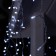 Garland "fringe" 3 × 0.6 m, IP44, UMS, transparent thread, 160 LED, white glow, 220 V