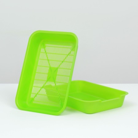 Medium toilet with a mesh of 36 x 26 x 6.5 cm, green-2
