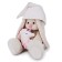 Soft toy "Bunny mi with a pink pillow - unicorn", 23 cm