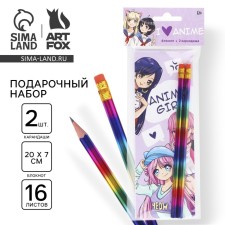 Set 2 pencils and notebook 